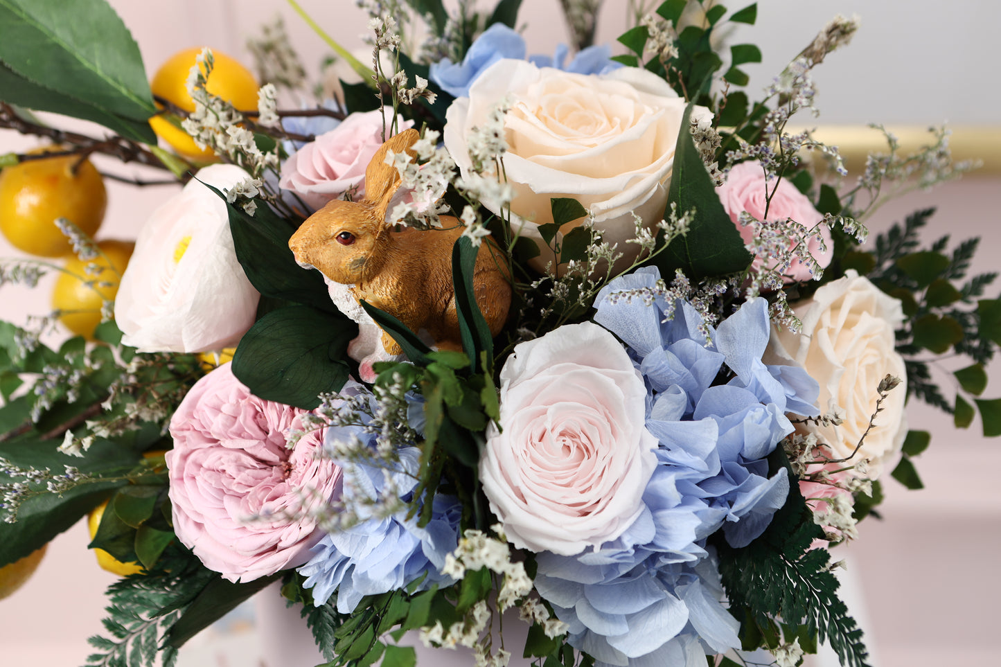 Pasadena Pot 8" Puchero Mixto Wild Hydrangeas MD24