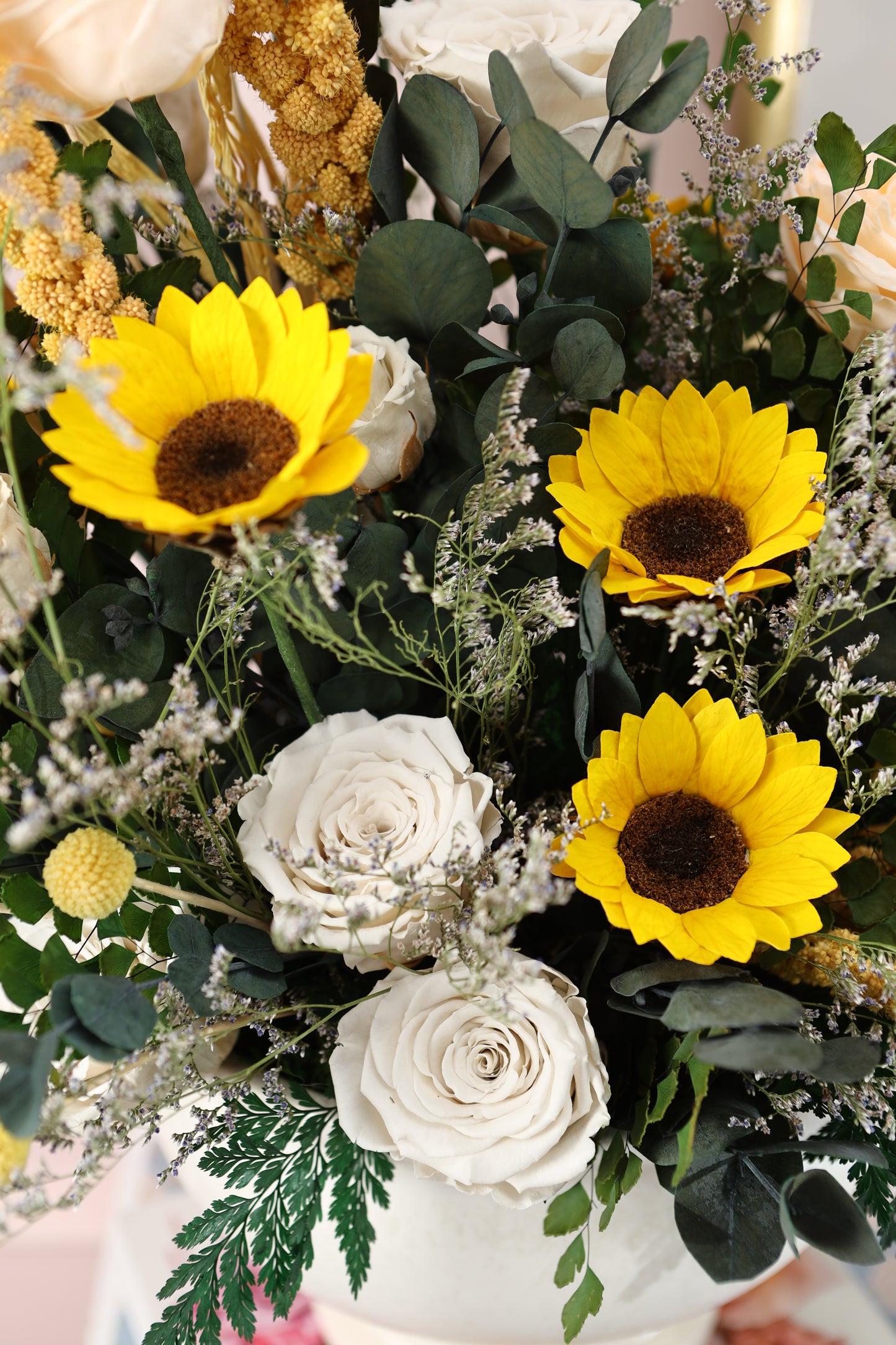 Dawson Compote 8" Puchero Mixto Flores Neutras & Girasoles MD24