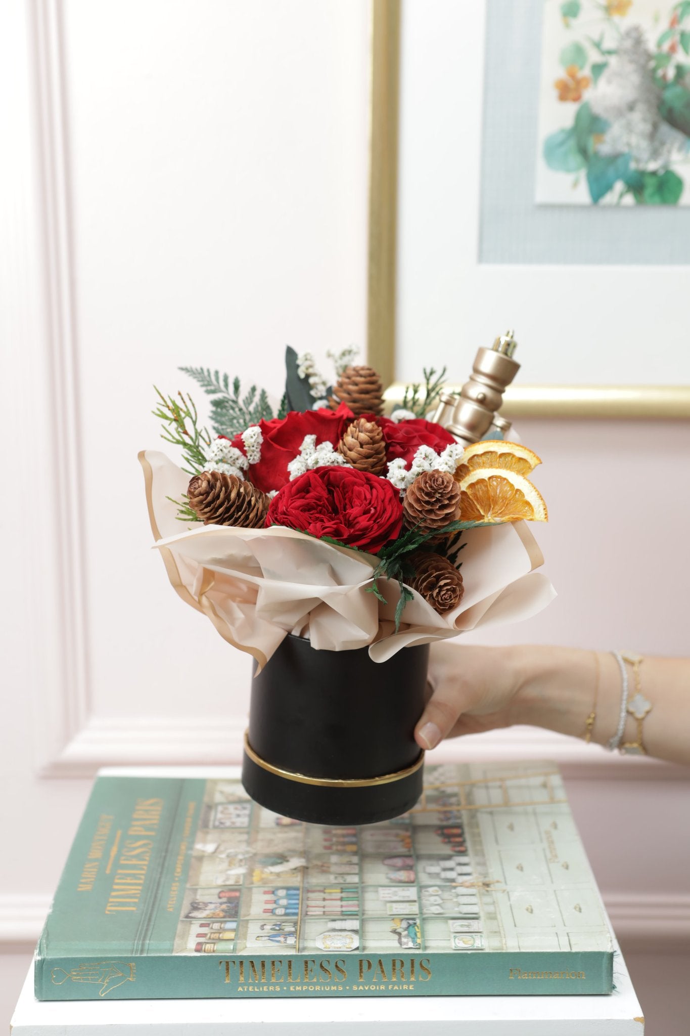 Flower Box 4" Trío Mixto Navidad