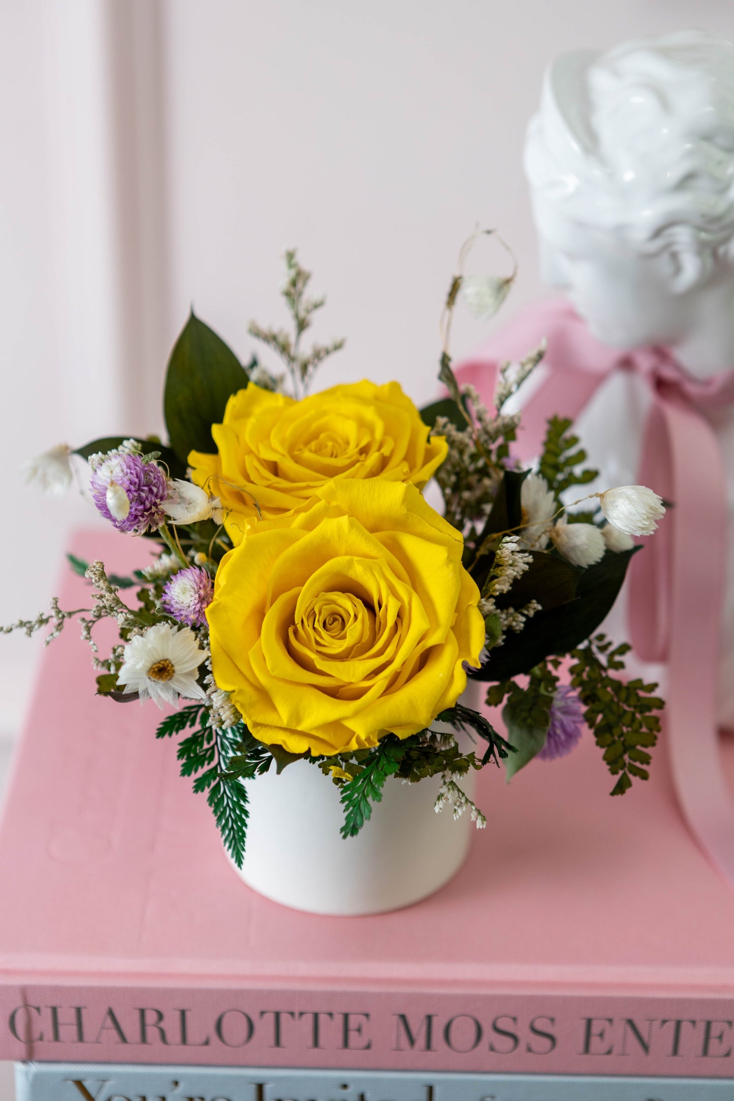 Kendall Vase 3" Dúo Rosas Premium