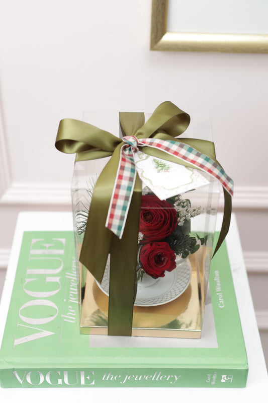 Tacita Expreso 2" Dúo Ranúnculo & Rosa Small